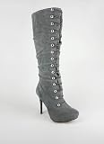 Faux Suede Military Boot