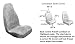 2 Front Synthetic Sheep Skin Seat Cover - Silver