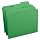 Smead 1/3-Cut File Folders, Heavy Duty Reinforced Tab, Letter Size, Green, 100 Per Box (12134)