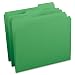 Smead 1/3-Cut File Folders, Heavy Duty Reinforced Tab, Letter Size, Green, 100 Per Box (12134)
