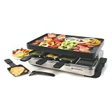 Swissmar KF-77080 8-Person Stelvio Raclette Party Grill with Reversible Grill Top by Swissmar