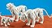 Set of 3 White Tigers