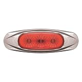 Optronics Mini Star Oblong LED Marker/Clearance - Red Diodes, Red Lens