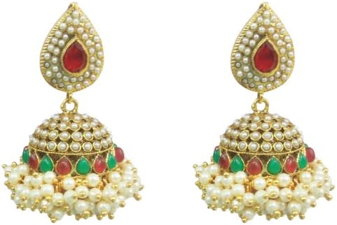 Deco Junction Women's Traditional Jhumki Earrings