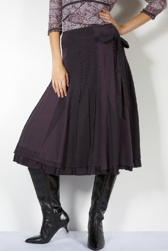 Per Una Pure Cotton Pleat Stitch Skirt