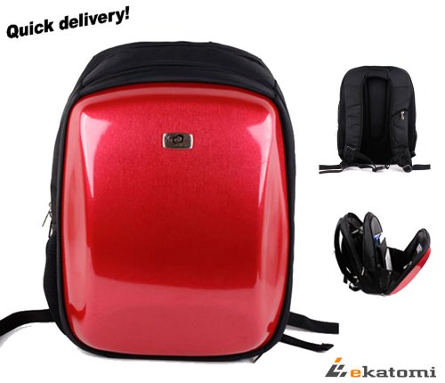 14 inch Laptop Bag Notebook Backpack for Acer Aspire 4710-2013 - Red. Hand-out Ekatomi Screen Cleaner Sticker