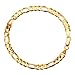 10k Yellow Gold 6mm Figaro Men's Bracelet, 8"