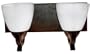 Yosemite Home Decor 96992SN 14-Inch 2-Light Bathroom Vanity, Satin Nickel