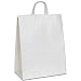 Aviditi BGS106W Paper Shopping Bag, 13" Length x 7" Width x 17" Height, White (Case of 250)