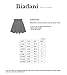 BIADANI Women Versatile Flared Stretch Wide Band Skater Skirts