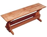 8' Red Cedar Trestle Bench