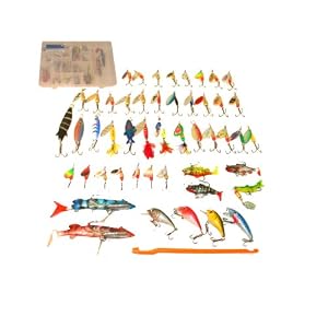 FISHING TACKLE 51PC COMPLETE FISHING LURE SET
