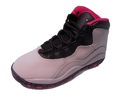 Nike Air Jordan 10 Retro GS Pure Platinum/Pink/White/Black 487211-008
