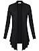 Messic Womens Open Front Long Sleeve Slim Soft Draped Cardigan Tops