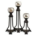 Jupiter Glass Hurricane (Set of 3)