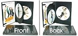 25 Black Thin Trple DVD Empty Replacement Boxes with Wrap Around Sleeve #DV3R14 (14mm) (3DVD)