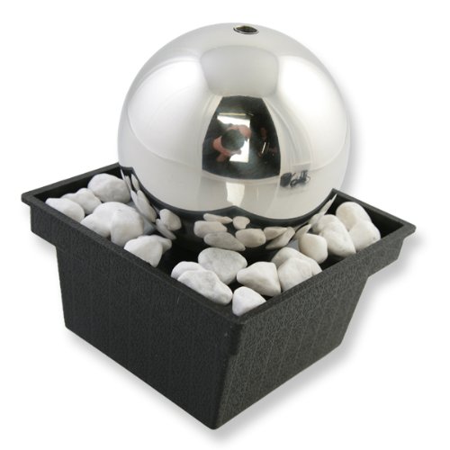 Mini Orb Indoor Table Top Stainless Steel Water Feature
