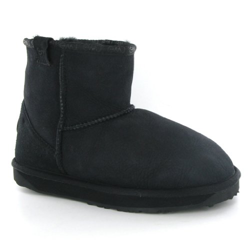 Emu Stinger Mini Black Sheepskin Leather Damen Boots Size 39 EU