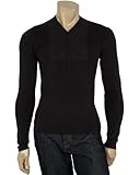 IMAGE OF John Varvatos Mens New Henley Sweater 2X XXL Black