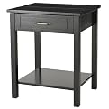 Entryway Table with Power Outlet - Black