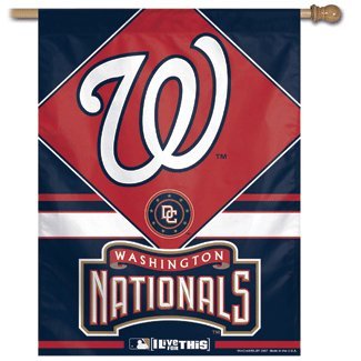 MLB Washington Nationals 27-by-37 inch Vertical Flag