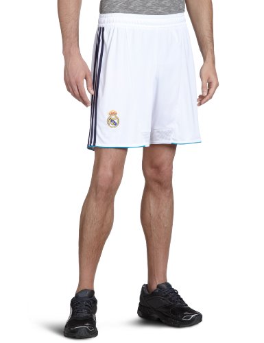 adidas Herren Shorts Real Madrid Home, Weiß/Schwarz, XXL, x21990