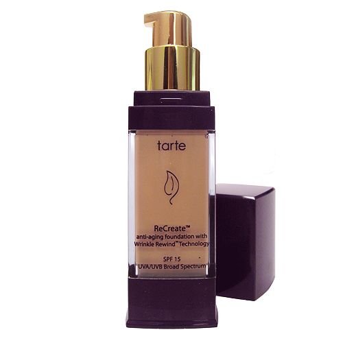 tarte ReCreate anti-aging foundation with Wrinkle Rewind technology SPF 15, Cool Sand 1 fl oz (29.5