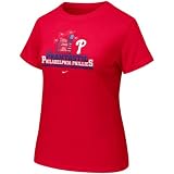 Nike Philadelphia Phillies 2008 World Series Champions Ladies Red Celebration T-shirt