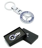 Mercedes Blue Logo High Quality Keychain with Box