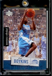 2005 06 Upper Deck Rookie Debut Earl Boykins Denver Nugget Basketball Card #24 - Mint Condition - In Protective Display Case !!