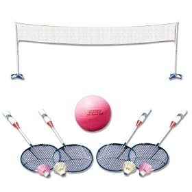 Poolmaster Combo Backyard Volleyball/Bdmntn Game