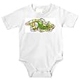 Onesie with reptile, lacerta, viridis, emerald