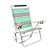 Deluxe 4 position High Seat Beach Chair with Drink Holder P9F