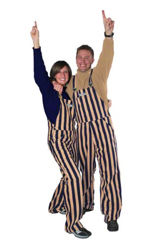 Navy/Old Gold Game Bibs Overalls