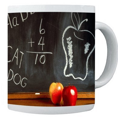 Blackboard and Apple 11 oz Ceramic Coffee Mug cup