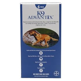6 MONTH K9 ADVANTIX Blue (For dogs over 55lbs)