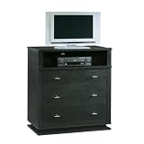 Black Tall Bedroom TV Stand Dresser