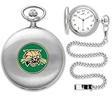 IMAGE OF Ohio University Bobcats OU NCAA Silver Pocket Watch
