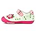 Momo Baby Girls First Walker/Toddler Floral Sparkle Mary Jane Leather Shoes
