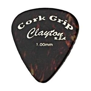 Click here to buy 36 Clayton Cork Grip Pick Standard .38mm Picks.