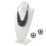 Outlet Item: Gift Set: Reigns Graduated Faux Black Pearl Jewelry Set