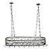 Royce Home Accents 42 Inch Metal Pot Rack Natural Iron # RF02B/NI