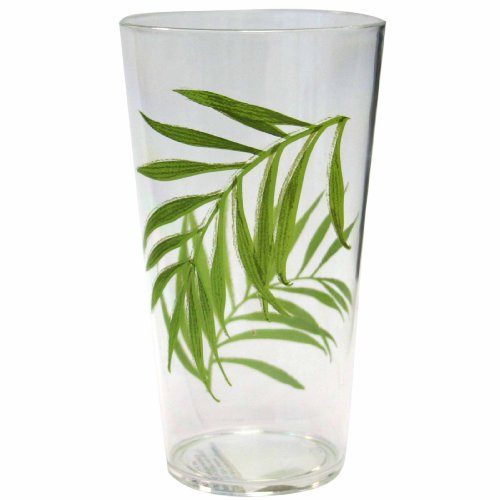 Corelle Coordinates Bamboo Leaf 19-Ounce Acrylic Glass, Set of 6