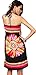 Honeystore Women's Boho Sunflower Print Summer Island Beach Casual Dress Black M