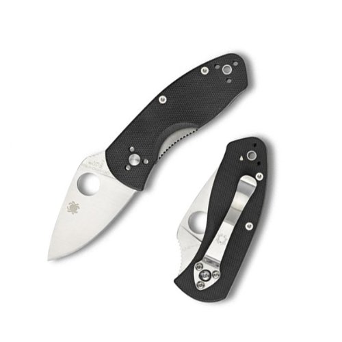 Spyderco Ambitious Black G-10 PlainEdge Knife