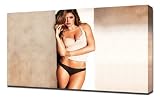 Doutzen Kroes - Canvas Art Print - Framed Size 16