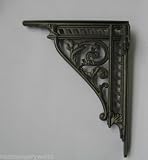 IRONMONGERY WORLDÂ® IN 27 DESIGNS ANTIQUE CAST IRON SHELF BRACKET SUPPORT BOOK SINK TOILET CISTERN (LARGE ORNATE 300 X 250 MM) by Ironmongery World