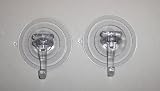 ABC Products - Extra Large ~ All-Purpose Suction Cup Hook - Rated To Hold 25 Lbs (Offer is for 2 Suction Cups - It Works - Made in America)