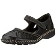 Rieker Blanche 49860-00, Damen Ballerinas, schwarz, (schwarz), EU 38
