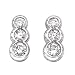 Sterling Silver 1/4 ct. Cubic Zirconia Snow Man Earrings